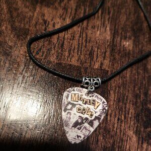 MOTLEY CRUE GROUP GUITAR PICK NECKLACE